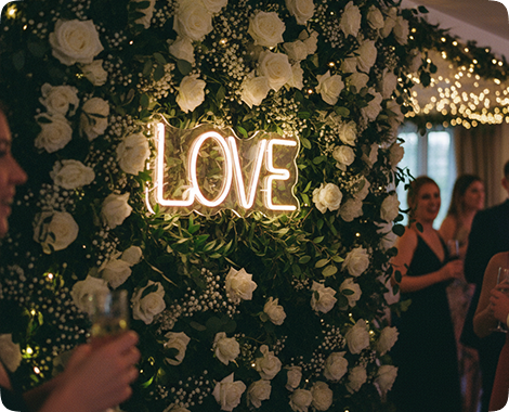 LOVE Neon Wedding Decor